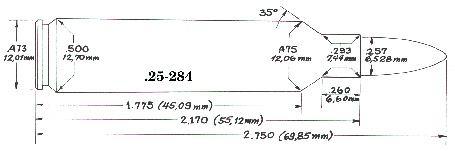  .25-284 (3-inch) (Handloader #320)