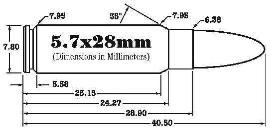 5.7x28 FN / 5.7x28mm FN (Western Powders Reloading Guide - Edition 5.0 - 2013)