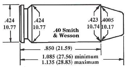 .40 Smith & Wesson / .40 S&W (4-inch S&W Model 4006)